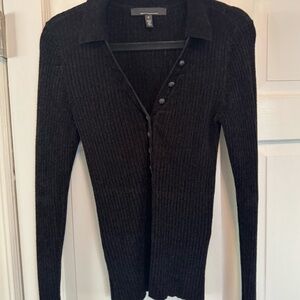 White House Black Market Chenille Polo Size Medium